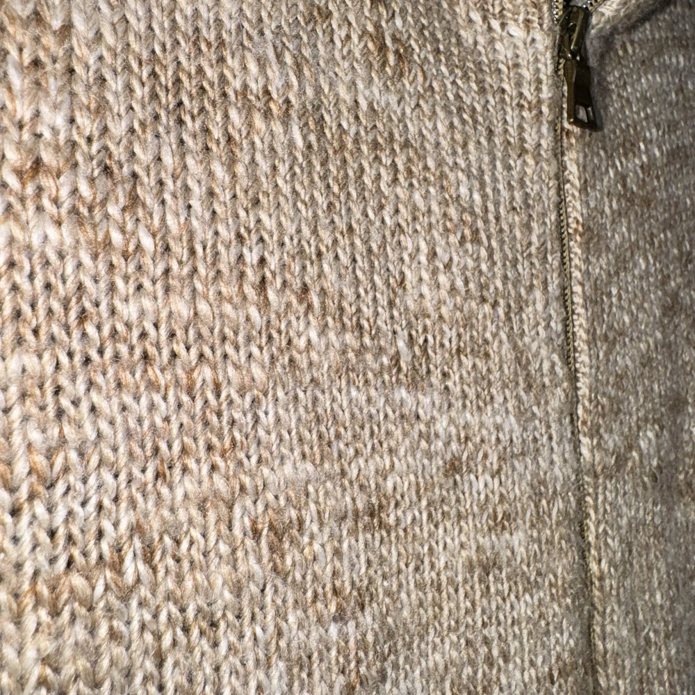 Gap Women's Cardigan Sweater Size S Alpaca Wool Blend Long Sleeve Zip-Up Brown - Picture 5 of 10